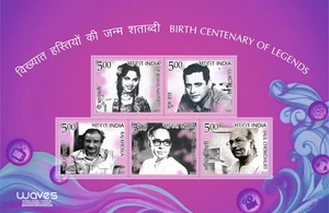 India 2025 World Audio Visual and Entertainment Summit WAVES Miniature sheet - Picture 1 of 2