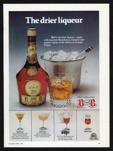 1975 B&B Drier Likör Benediktinerbrand Cognac Abtei Fecamp Frankreich Druckanzeige - Bild 1 von 3