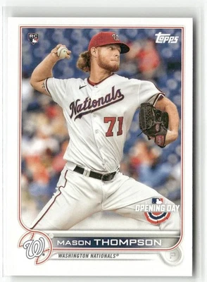 Mason Thompson RC 2022 Topps Opening Day Washington Nationals #145 - Image 1 of 2