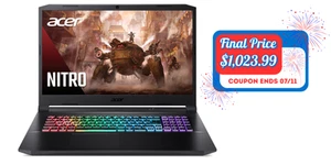 Acer Nitro 5-17.3in Laptop 16GB 1TB NVIDIA GeForce RTX3080 Certified Refurbished - Picture 1 of 8
