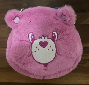 Care Bears Rainbow Adjustable Strap Pink 7'' Plush  Crossbody Purse Bag - Picture 1 of 7