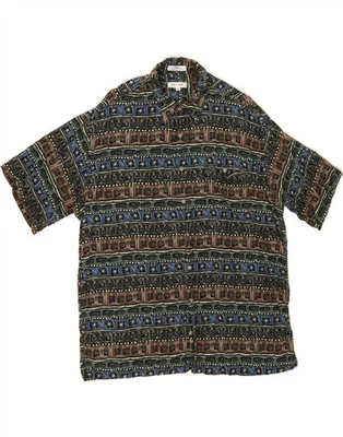 PIERRE CARDIN Mens Abstract Pattern Short Sleeve Shirt XL Multicoloured DF16 - Image 1 of 3