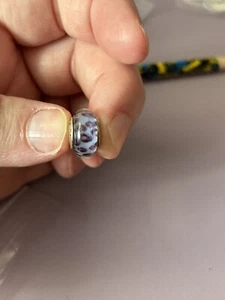 Retired Hard To Find Pandora Python Print Glass Bead - Picture 1 of 3