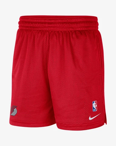 NEW Nike Mid Thigh NBA Portland BLAZERS Mesh Practice Shorts DN8260 Medium 2XL Cover