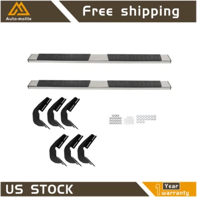 Fit For Dodge Ram 1500 Crew Cab 2019-2023 2024 6" Running Boards Side Step Black - Image 1 of 4