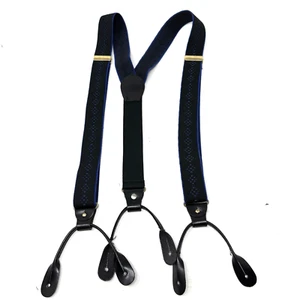 Pelican EE. UU. Tirante Negro/Azul Geométrico Elástico Ajustable Botón En - Imagen 1 de 6