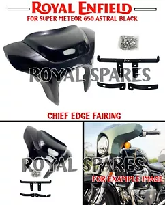 Royal Enfield "CHIEF EDGE FAIRING - ASTRAL BLACK" For SUPER METEOR 650 - Picture 1 of 13
