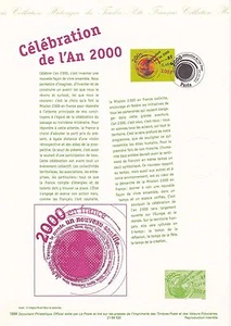 Document Philatélique 1er Jour : 20 1999 - Célébration de l'An 2000 - Picture 1 of 1