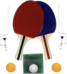 2 Players Kids Table Tennis Set Indoor-Outdoor Ping Pong Game 2 Bats 3 Balls Net - Picture 1 of 3