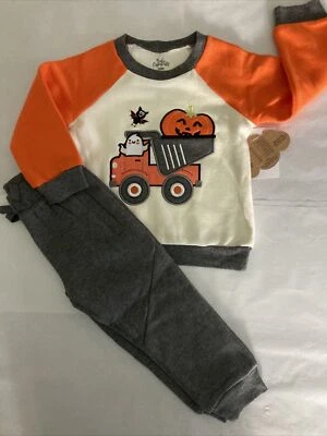 Roupa de caminhão basculante masculina Halloween Baby Essentials 2 peças 24M nova - Imagem 1 de 4