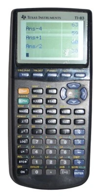 Texas Instruments TI-83 Calculator Graphing Programmable Scientific NO COVER - Image 1 of 4