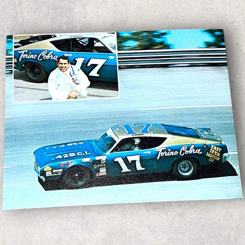 David Pearson #17 TORINO COBRA GRAND NATIONAL VINTAGE NASCAR 5x7 1968 postcard Cover