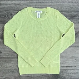 Suéter De Colección Banana Republic Lana Merino Extra Fina Talla Pequeña Verde Lima Italiano - Imagen 1 de 10