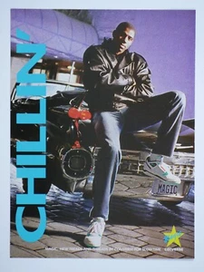 Magic Johnson 59 Cadillac Convertible VTG 1990 Converse 2 Page Original Print Ad - Picture 1 of 4