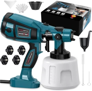 ELECTRIC PAINT SPRAY GUN 1000W Adjustable Spray 4 Nozzles 3 Patterns Easy Clean - Picture 1 of 9