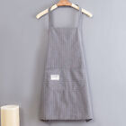 Sleeveless Apron Kitchen Household Polyester Cotton Greaseproof Adult Overal  Ws