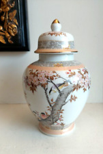 Splendide Grand Pot en Porcelaine Japonaise - Urne - Décor Cerisier en Fleurs