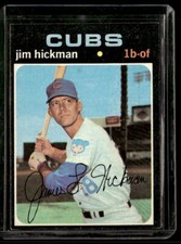 1971 Topps #175 Jim Hickman Chicago Cubs  EX+ Baseball Card *A599