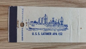 U.S.S. USS LATIMER APA-152 Haskell Class Attack Transport USN Magic Carpet - Picture 1 of 3