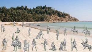 NUEVAS 20 FIGURAS GUERRERAS MEDIEVALES - AMAZONAS EROTICAS - SEXYS - escala 1/72 - Imagen 1 de 2