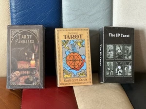TAROT CARD SETS X3 - TAROT FAMILIARS - THE HP TAROT - THE ORIGINAL TAROT - NEW - - Picture 1 of 5