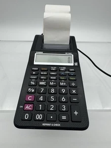 Casio HR-10RC 12-Digit Printing Calculator Black with Power Cord - Works Great!! - Picture 1 of 8
