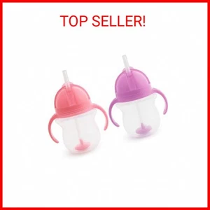 Munchkin Any Angle Sippy Cup for Toddlers, Weighted Straw Trainer Cup with Click - Picture 1 of 2