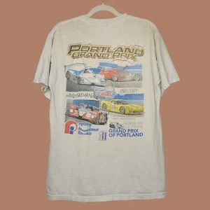 Vintage y2k Portland Grand Prix Thrashed Distressed Grunge Worn Double Sided - Picture 1 of 10