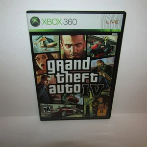 Grand Theft Auto IV 4 Microsoft Xbox 360 Videojuego Probado y Funcionando Estuche Negro - Imagen 1 de 6
