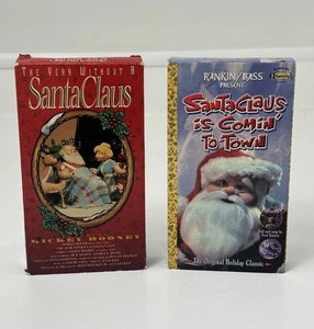 VHS Set Of 2 The Year Without a Santa Claus and Santa Clause is coming to town - Picture 1 of 6
