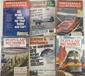 Popular Mechanics,Science & Mechanics,Mechanix Illustrated Magazine Lot. - Picture 1 of 24