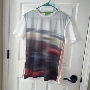 CAMISETA HUGO BOSS TEAM MCLAREN HOMBRE BLANCO MULTICOLOR RAYAS Talla S - Imagen 1 de 19