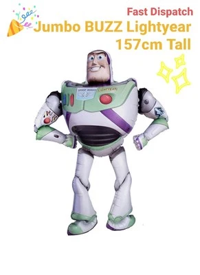 Buzz Lightyear Balloon 157cm JUMBO Toy Story Standing Helium Air 3D Airwalker
