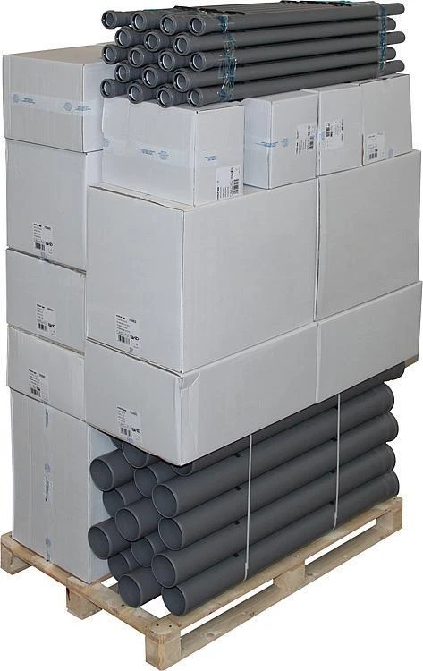 HT-Aktionspalette Rohr/Bogen/Abzweig DN50/100 - Bild 1 von 1