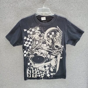 Underground Men T-Shirt S Black Hip-Hop DJ Turn Tables Boombox Skulls Mic MC Tee - Picture 1 of 7