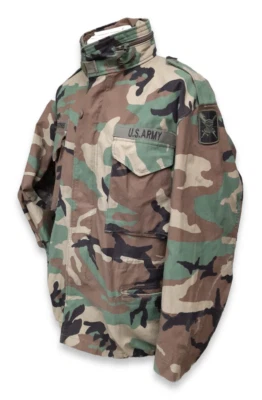 U.S. Armed Forces M-65 Field Jacket Woodland Camo - Large / Regular - Image 1 of 3