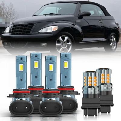 For Chrysler PT Cruiser 2001-2005 LED Headlight High/Low+Turn Signal Light Bulbs - Image 1 of 4