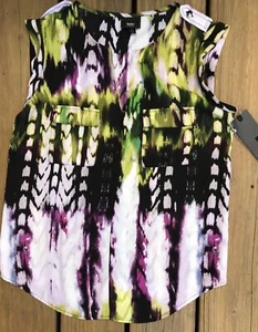 Mossimo Damen Größe Small Top Mehrfarbig Ärmellos Neu mit Etikett - Bild 1 von 4