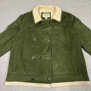 Chaqueta TALBOTS Doble Pecho Talla Grande Mujer’s Abrigo Verde - Imagen 1 de 14