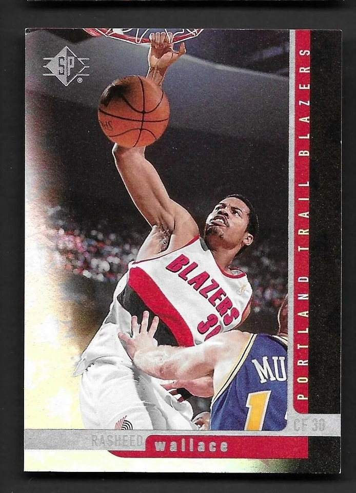 1996-97 SP #94 Rasheed Wallace Portland Trail Blazers - Image 1 of 1