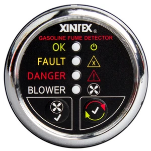 Fireboy-Xintex Gasoline Fume Detector w/Blower Control - Chrome Bezel - 12V [G-1 - Picture 1 of 1