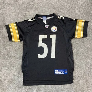NFL Equipment Reebok Pittsburgh Steelers James Farrior Youth Medium 10-12 Jersey - Picture 1 of 6