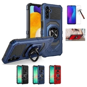 Für Samsung Galaxy A26 5G, Ring Stand Cover Hülle + Hartglas - Bild 1 von 16