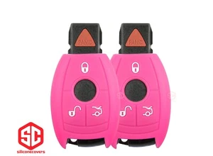 2x New KeyFob Remote Fobik Silicone Cover Fit / For Select Mercedes Vehicles - Picture 1 of 2