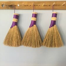 hand whisk broom (purple) handmade *made in KY