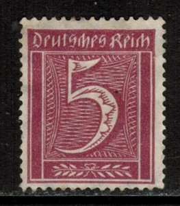 Germany Weimar Republic 1921 SG153 5pf claret Unfranked No gum - Picture 1 of 1