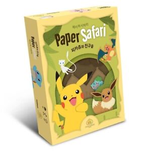 Paper Safari Pokemon Pikachu and Friends / Card Board Game / Only Korean Edition