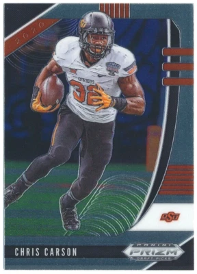 Chris Carson - Oklahoma State Cowboys - 2020 Prizm Draft Picks - Base - #14 - Image 1 of 2
