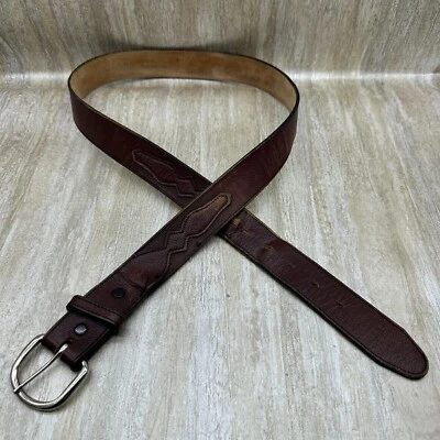 Cinturón Dan Post Marrón Rodeo Cuero Vaquero Western Informal Para Hombre Talla 40 Hecho en EE. UU. Foto 1 de 4