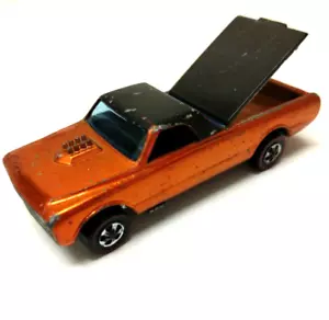 Hot Wheels Redline Customer Fleetside 1967 Orange Painted Base Made in Hong Kong - Picture 1 of 8